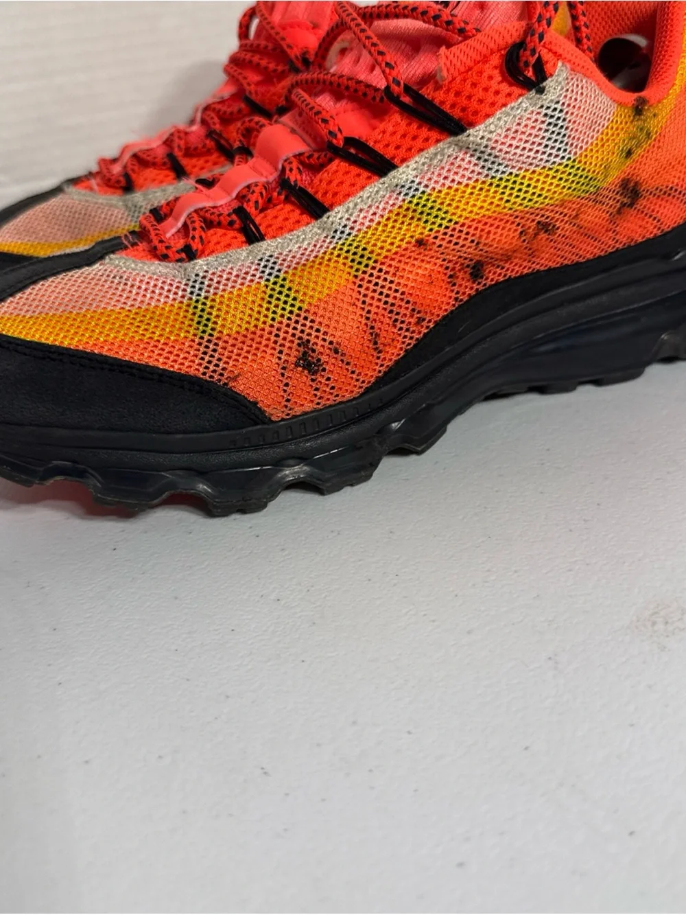 Nike Men’s Air Max Sneakers - Neon Orange, Yellow & Black